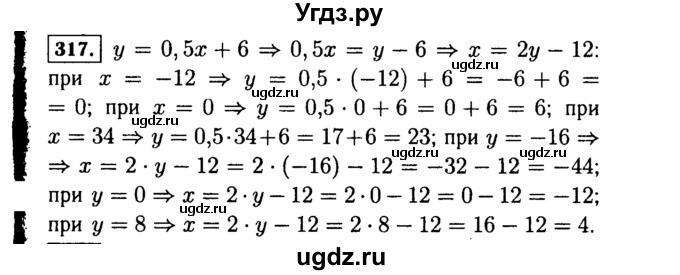 ГДЗ (Решебник №1 к учебнику 2015) по алгебре 7 класс Ю.Н. Макарычев / номер номер / 317