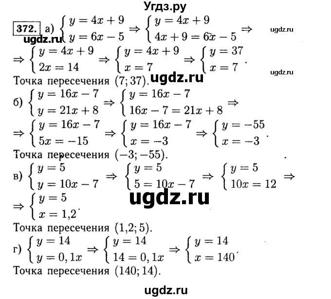 ГДЗ (Решебник №1 к учебнику 2015) по алгебре 7 класс Ю.Н. Макарычев / номер номер / 372
