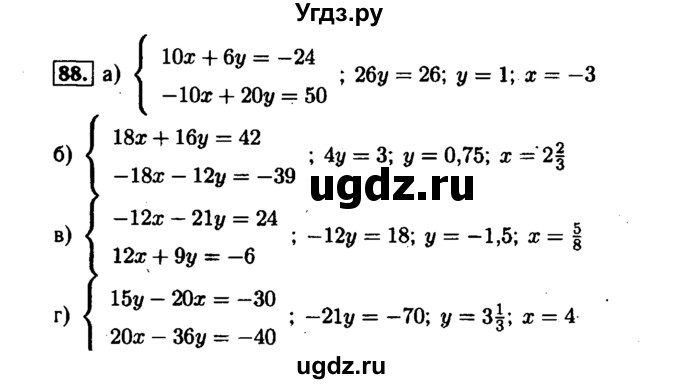 ГДЗ (Решебник №1 к задачнику 2015) по алгебре 7 класс (Учебник, Задачник) А.Г. Мордкович / повторение / 1.88