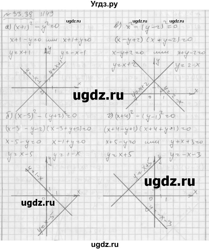 ГДЗ (Решебник №2 к задачнику 2015) по алгебре 7 класс (Учебник, Задачник) А.Г. Мордкович / §33 / 33.38