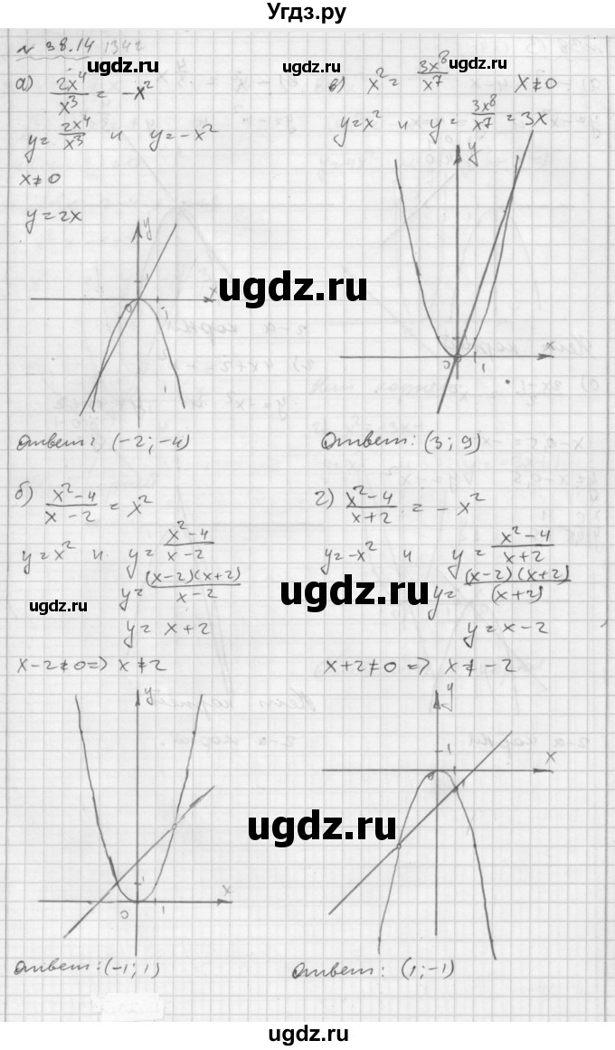 ГДЗ (Решебник №2 к задачнику 2015) по алгебре 7 класс (Учебник, Задачник) А.Г. Мордкович / §38 / 38.14