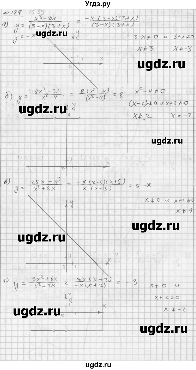 ГДЗ (Решебник №2 к задачнику 2015) по алгебре 7 класс (Учебник, Задачник) А.Г. Мордкович / повторение / 1.187