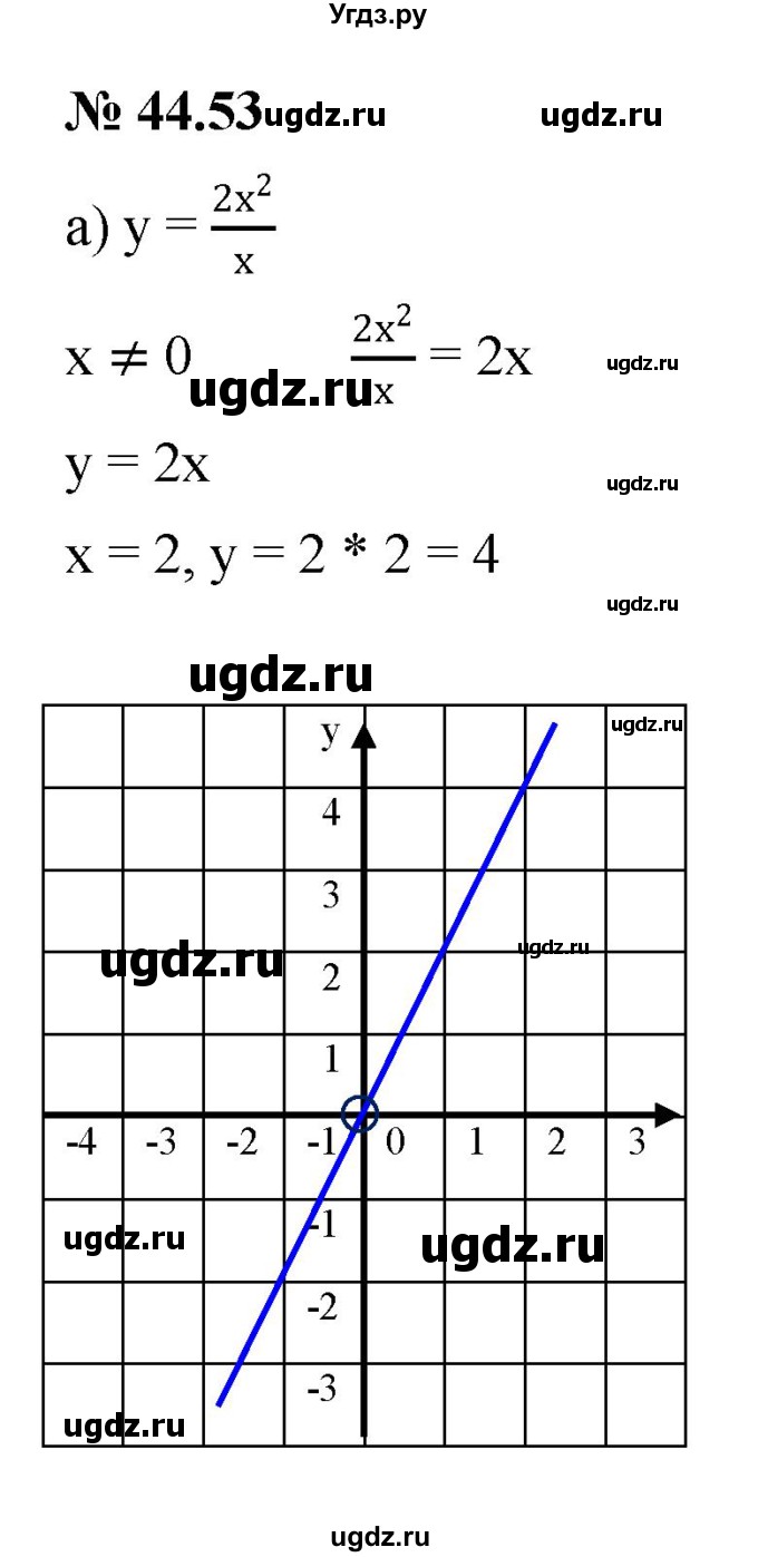 ГДЗ (Решебник к задачнику 2021) по алгебре 7 класс (Учебник, Задачник) А.Г. Мордкович / §44 / 44.53