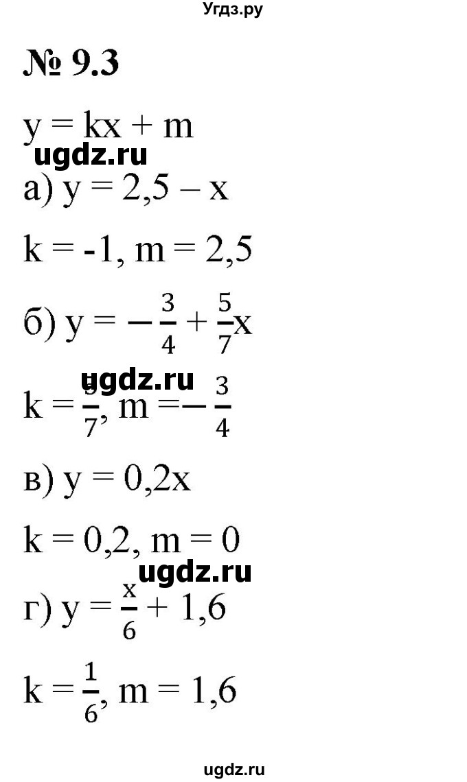 ГДЗ (Решебник к задачнику 2021) по алгебре 7 класс (Учебник, Задачник) А.Г. Мордкович / §9 / 9.3