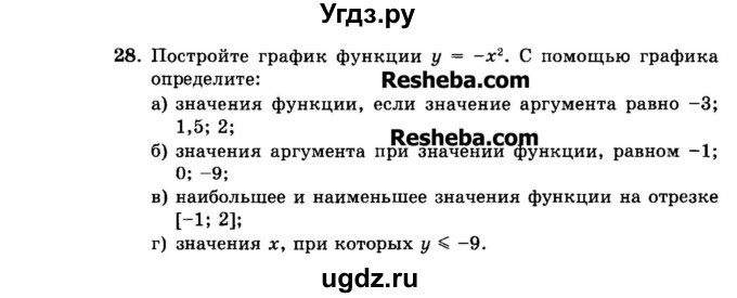 ГДЗ (Задачник 2015) по алгебре 7 класс (Учебник, Задачник) А.Г. Мордкович / повторение / 1.28