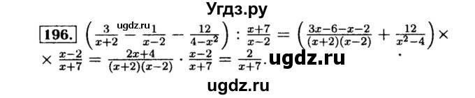 ГДЗ (Решебник №1 к учебнику 2015) по алгебре 8 класс Ю.Н. Макарычев / номер / 196