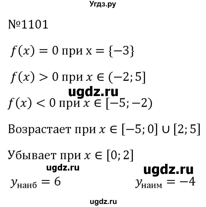 ГДЗ (Решебник к учебнику 2023) по алгебре 8 класс Ю.Н. Макарычев / номер / 1101
