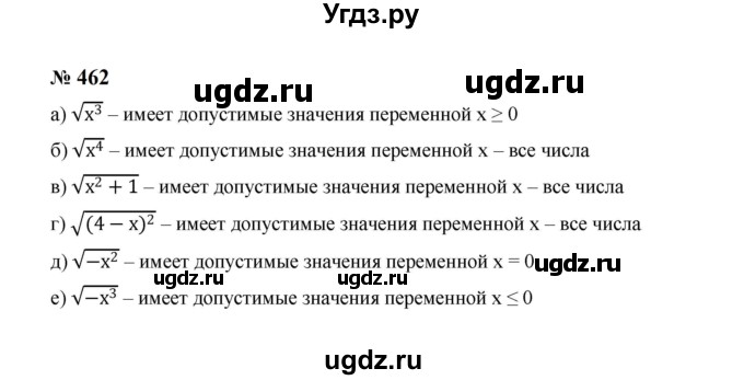 ГДЗ (Решебник к учебнику 2023) по алгебре 8 класс Ю.Н. Макарычев / номер / 462