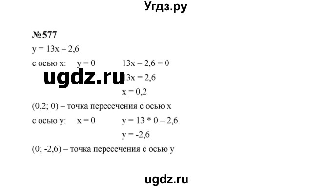 ГДЗ (Решебник к учебнику 2023) по алгебре 8 класс Ю.Н. Макарычев / номер / 577