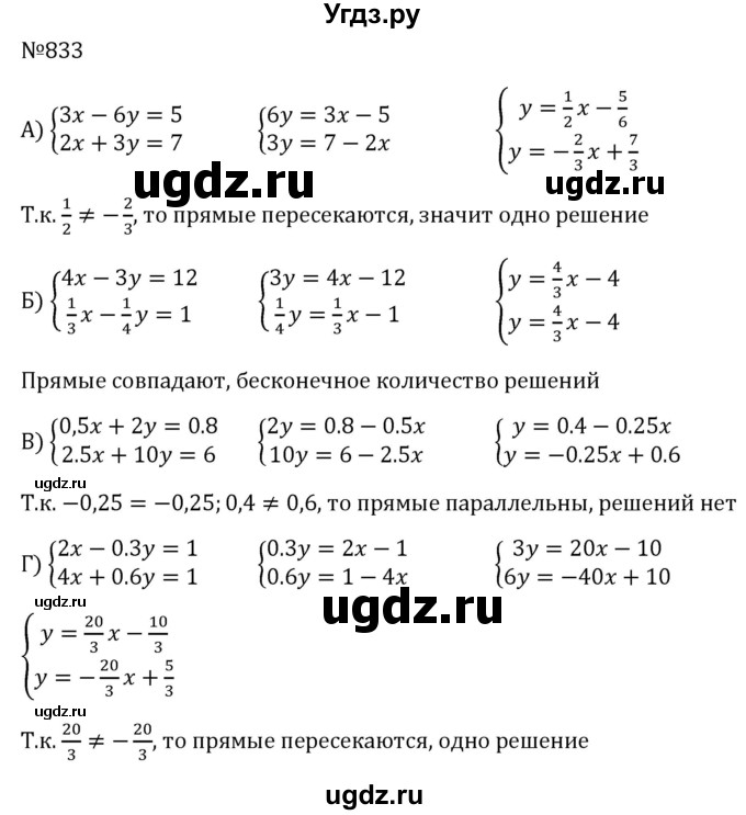 ГДЗ (Решебник к учебнику 2023) по алгебре 8 класс Ю.Н. Макарычев / номер / 833