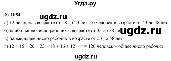 ГДЗ (Решебник к учебнику 2022) по алгебре 8 класс Ю.Н. Макарычев / номер / 1054