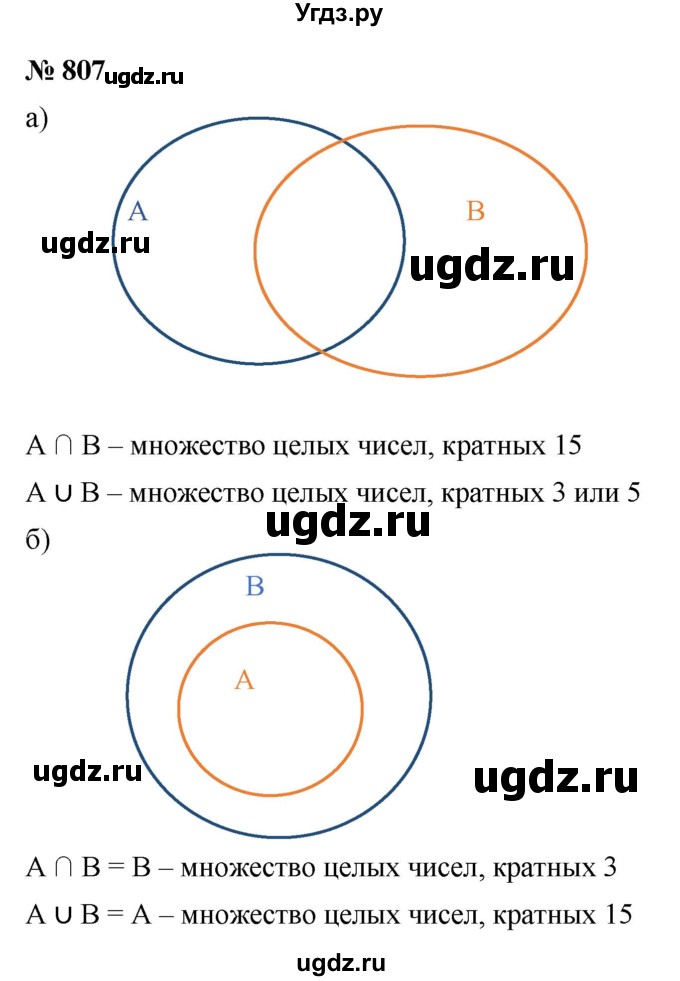 ГДЗ (Решебник к учебнику 2022) по алгебре 8 класс Ю.Н. Макарычев / номер / 807
