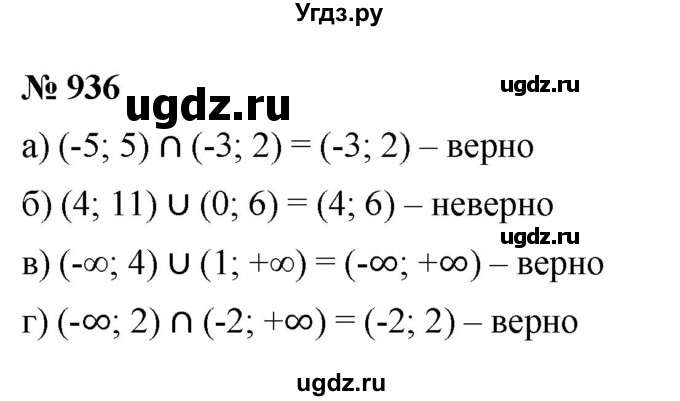 ГДЗ (Решебник к учебнику 2022) по алгебре 8 класс Ю.Н. Макарычев / номер / 936