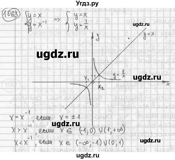 ГДЗ (Решебник №2 к учебнику 2015) по алгебре 8 класс Ю.Н. Макарычев / номер / 1063