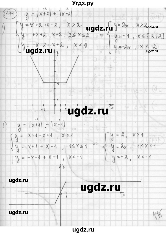 ГДЗ (Решебник №2 к учебнику 2015) по алгебре 8 класс Ю.Н. Макарычев / номер / 1144