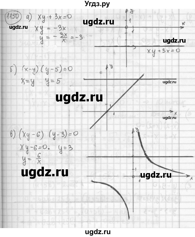 ГДЗ (Решебник №2 к учебнику 2015) по алгебре 8 класс Ю.Н. Макарычев / номер / 1150