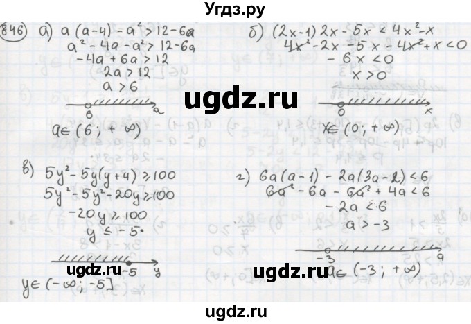 ГДЗ (Решебник №2 к учебнику 2015) по алгебре 8 класс Ю.Н. Макарычев / номер / 846