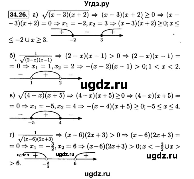 ГДЗ (Решебник №2 к задачнику 2015) по алгебре 8 класс (Учебник, Задачник) Мордкович А.Г. / §34 / 34.26