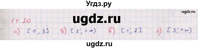 ГДЗ (Решебник к задачнику 2017) по алгебре 8 класс (Учебник, Задачник) Мордкович А.Г. / §14 / 14.20