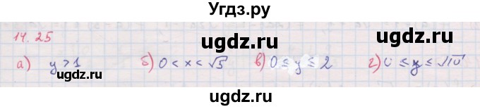 ГДЗ (Решебник к задачнику 2017) по алгебре 8 класс (Учебник, Задачник) Мордкович А.Г. / §14 / 14.25