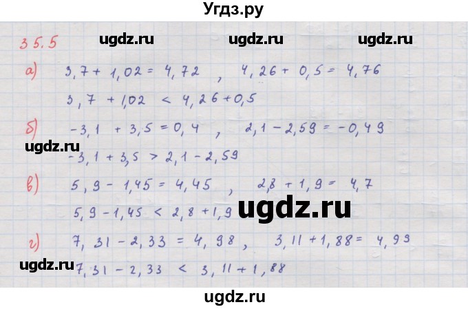 ГДЗ (Решебник к задачнику 2017) по алгебре 8 класс (Учебник, Задачник) Мордкович А.Г. / §35 / 35.5