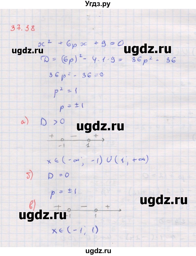 ГДЗ (Решебник к задачнику 2017) по алгебре 8 класс (Учебник, Задачник) Мордкович А.Г. / §37 / 37.38