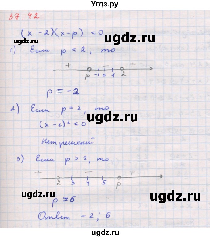 ГДЗ (Решебник к задачнику 2017) по алгебре 8 класс (Учебник, Задачник) Мордкович А.Г. / §37 / 37.42
