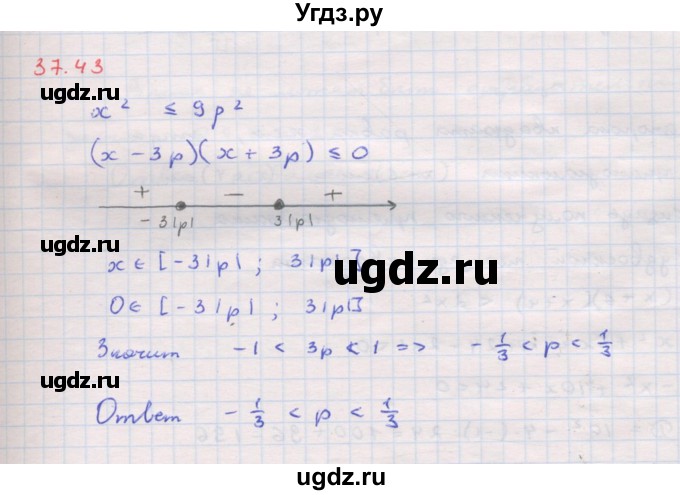 ГДЗ (Решебник к задачнику 2017) по алгебре 8 класс (Учебник, Задачник) Мордкович А.Г. / §37 / 37.43