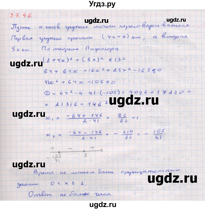 ГДЗ (Решебник к задачнику 2017) по алгебре 8 класс (Учебник, Задачник) Мордкович А.Г. / §37 / 37.46