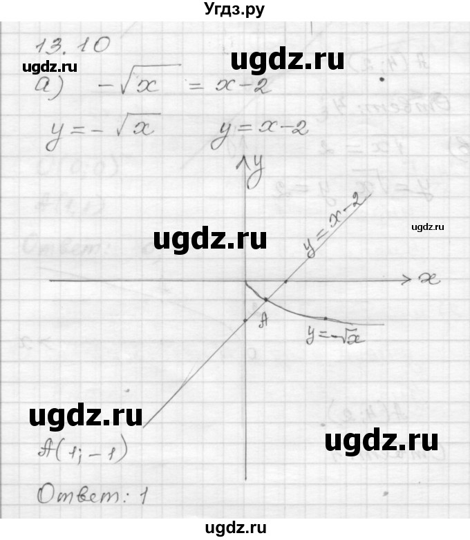 ГДЗ (Решебник №1 к задачнику 2015) по алгебре 8 класс (Учебник, Задачник) Мордкович А.Г. / §13 / 13.10