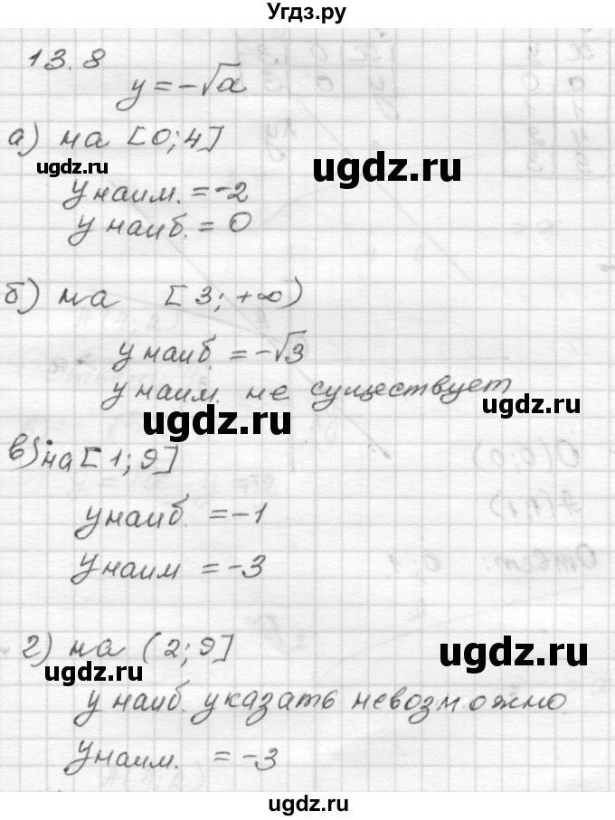 ГДЗ (Решебник №1 к задачнику 2015) по алгебре 8 класс (Учебник, Задачник) Мордкович А.Г. / §13 / 13.8