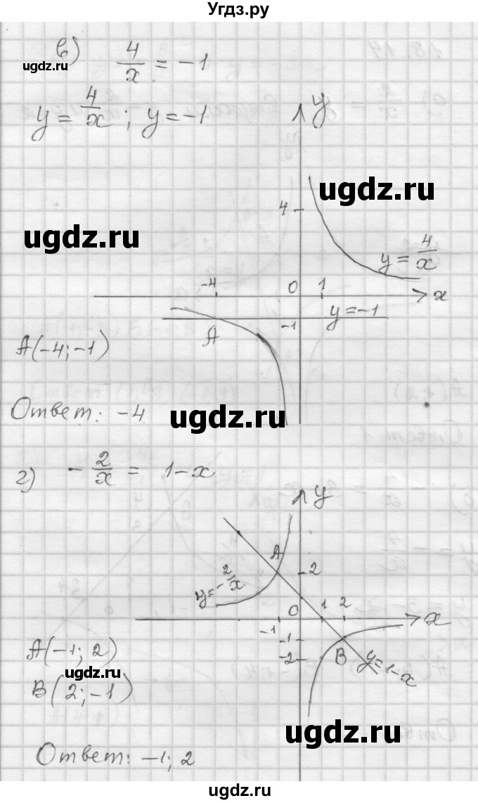 ГДЗ (Решебник №1 к задачнику 2015) по алгебре 8 класс (Учебник, Задачник) Мордкович А.Г. / §18 / 18.14(продолжение 2)