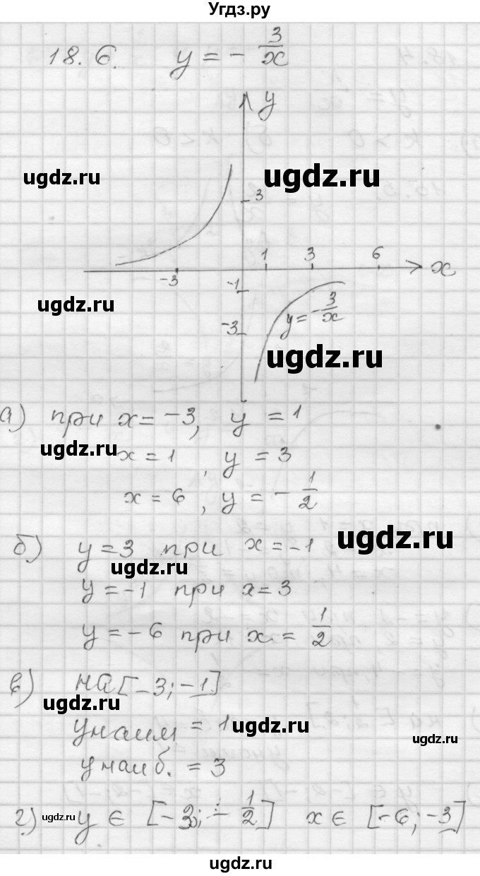ГДЗ (Решебник №1 к задачнику 2015) по алгебре 8 класс (Учебник, Задачник) Мордкович А.Г. / §18 / 18.6