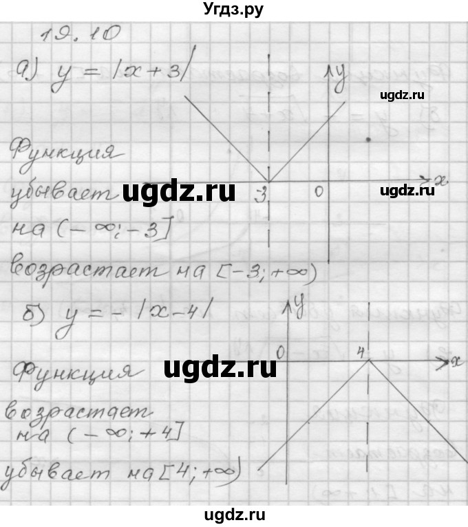 ГДЗ (Решебник №1 к задачнику 2015) по алгебре 8 класс (Учебник, Задачник) Мордкович А.Г. / §19 / 19.10