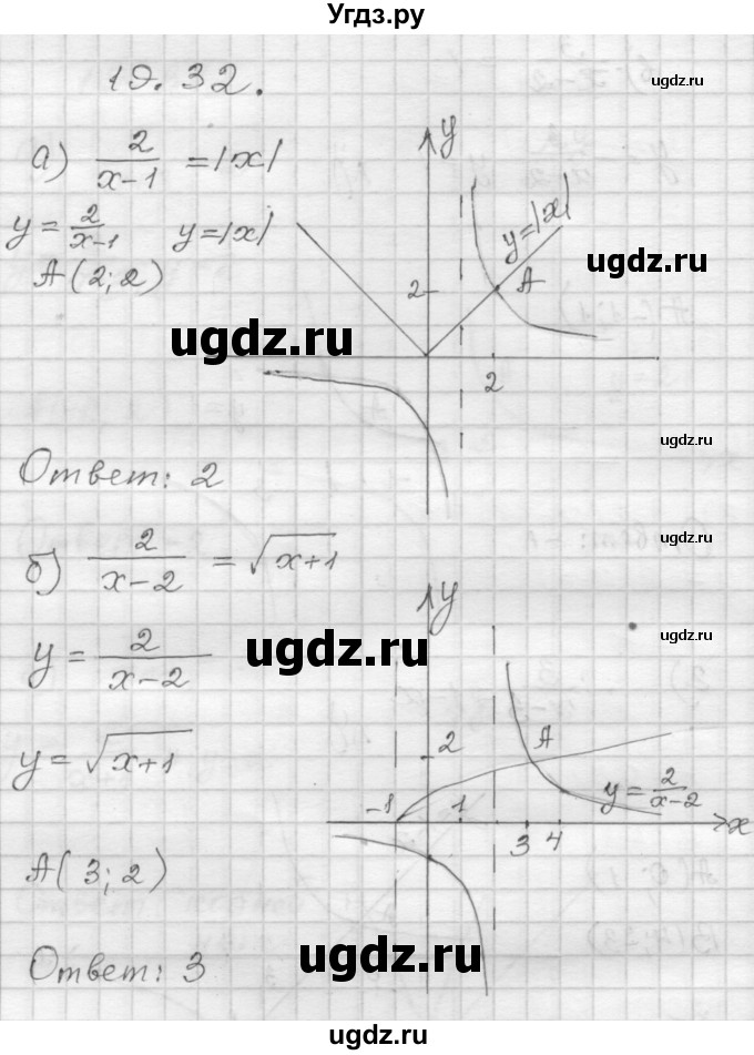 ГДЗ (Решебник №1 к задачнику 2015) по алгебре 8 класс (Учебник, Задачник) Мордкович А.Г. / §19 / 19.32