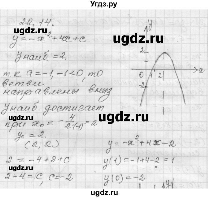ГДЗ (Решебник №1 к задачнику 2015) по алгебре 8 класс (Учебник, Задачник) Мордкович А.Г. / §22 / 22.14