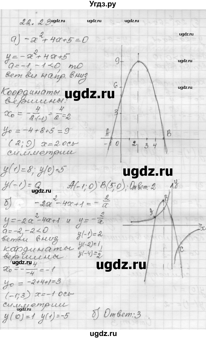 ГДЗ (Решебник №1 к задачнику 2015) по алгебре 8 класс (Учебник, Задачник) Мордкович А.Г. / §22 / 22.23