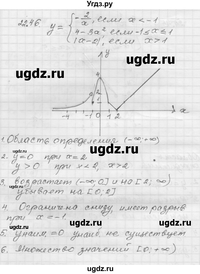 ГДЗ (Решебник №1 к задачнику 2015) по алгебре 8 класс (Учебник, Задачник) Мордкович А.Г. / §22 / 22.46