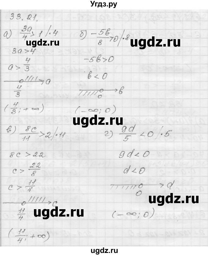ГДЗ (Решебник №1 к задачнику 2015) по алгебре 8 класс (Учебник, Задачник) Мордкович А.Г. / §33 / 33.21