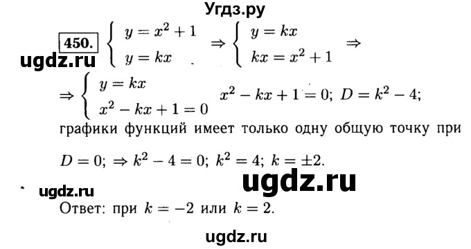 ГДЗ (Решебник №1 к учебнику 2015) по алгебре 9 класс Ю.Н. Макарычев / номер / 450
