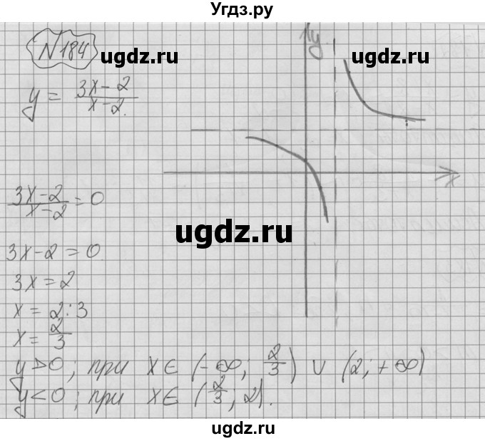 ГДЗ (Решебник №2 к учебнику 2015) по алгебре 9 класс Ю.Н. Макарычев / номер / 184