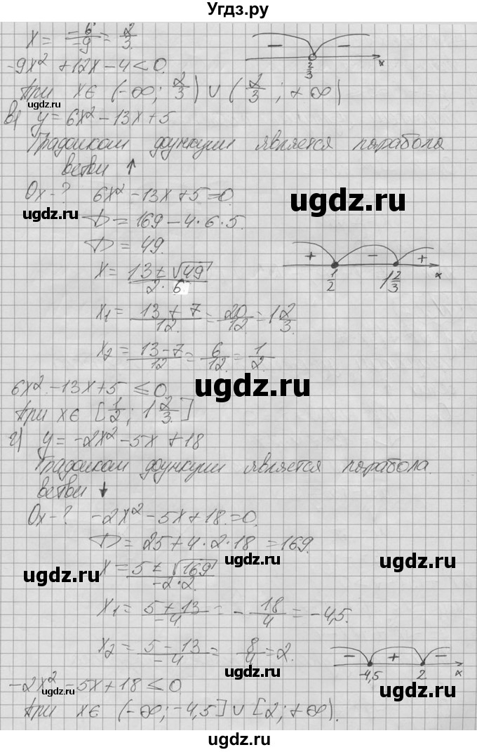 ГДЗ (Решебник №2 к учебнику 2015) по алгебре 9 класс Ю.Н. Макарычев / номер / 306(продолжение 2)