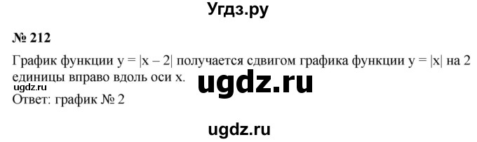 ГДЗ (Решебник к учебнику 2021) по алгебре 9 класс Ю.Н. Макарычев / номер / 212