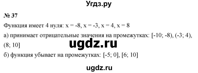 ГДЗ (Решебник к учебнику 2021) по алгебре 9 класс Ю.Н. Макарычев / номер / 37
