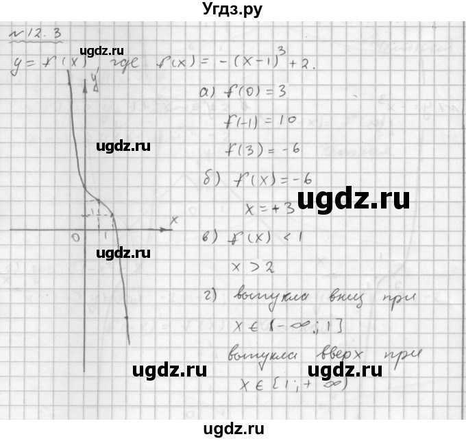 ГДЗ (Решебник №1 к задачнику 2015) по алгебре 9 класс (Учебник, Задачник) Мордкович А.Г. / § 12 / 12.3