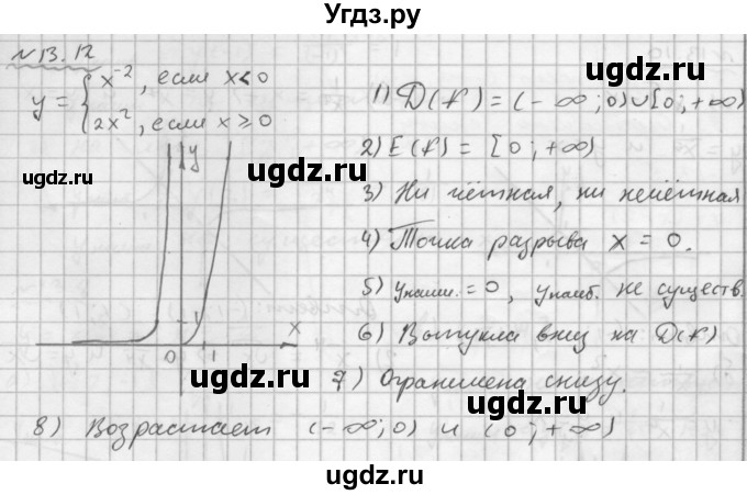 ГДЗ (Решебник №1 к задачнику 2015) по алгебре 9 класс (Учебник, Задачник) Мордкович А.Г. / § 13 / 13.12