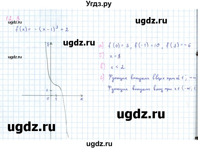 ГДЗ (Решебник к задачнику 2019) по алгебре 9 класс (Учебник, Задачник) Мордкович А.Г. / § 12 / 12.3