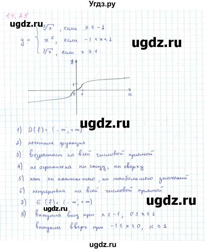 ГДЗ (Решебник к задачнику 2019) по алгебре 9 класс (Учебник, Задачник) Мордкович А.Г. / § 14 / 14.25