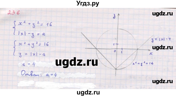 ГДЗ (Решебник к задачнику 2019) по алгебре 9 класс (Учебник, Задачник) Мордкович А.Г. / итоговое повторение (2019-2021) / 236