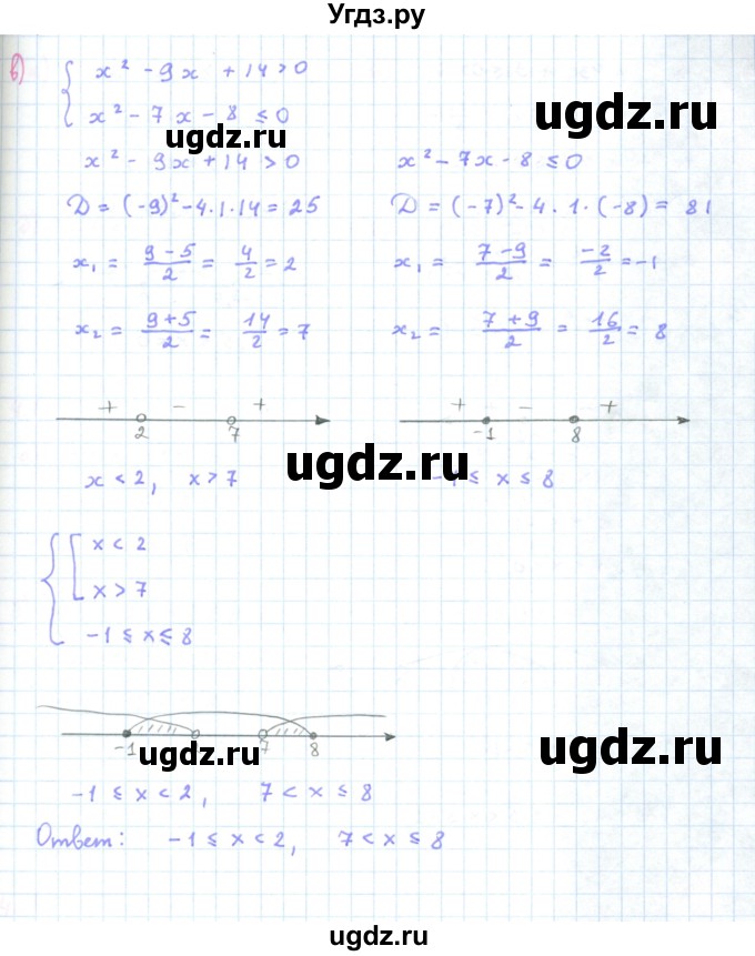 ГДЗ (Решебник к задачнику 2019) по алгебре 9 класс (Учебник, Задачник) Мордкович А.Г. / § 4 / 4.14(продолжение 3)